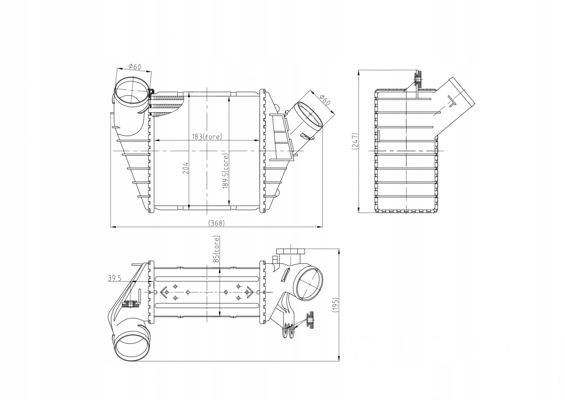 фото №8, Hart інтеркулер радіатор повітря beetle 1.9tdi 98-04