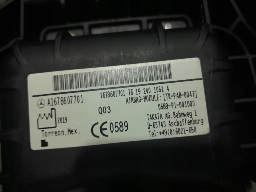 фото №8, Mercedes gle w167 панель приладів приладова консоль подушки безпеки подушка безпеки eu