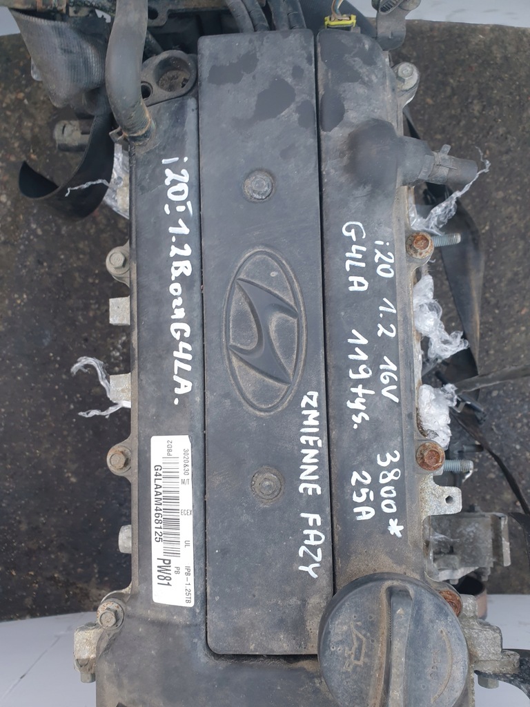 фото №8, Двигун hyundai i20 i 1.2 бензин g4la bez змінних faz розподільного валу