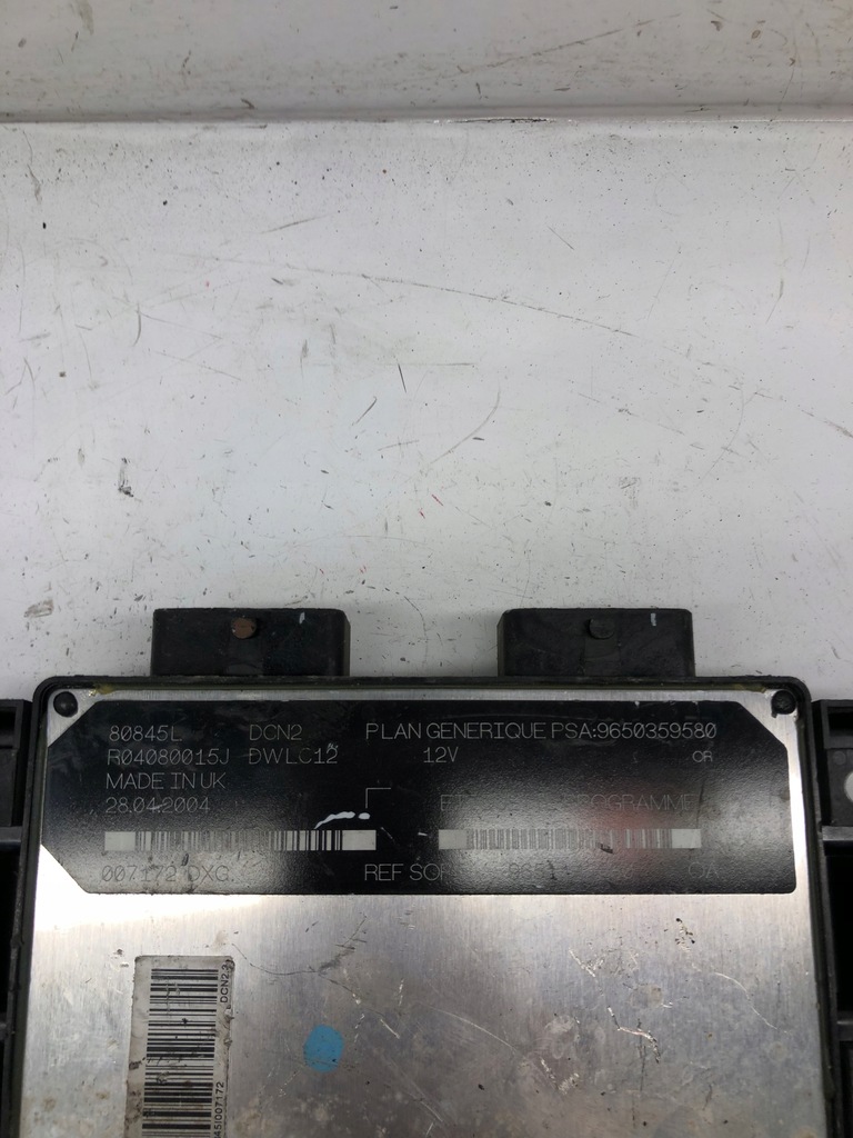 фото №1, Бортовий комп'ютер двигуна psa 9651142280 r04080015j