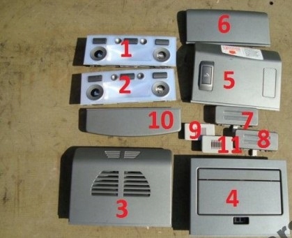 фото №1, Bmw 7 e65 лампа ліхтарі освітлення салонні