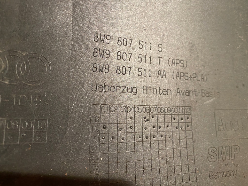 фото №12, Audi a4 b9 8w9 kombi lift бампер задня задній