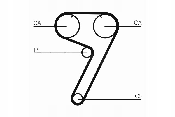 фото №2, Ремінь розподільного валу fiat regata ritmo tipo lancia delta i prisma 1.6