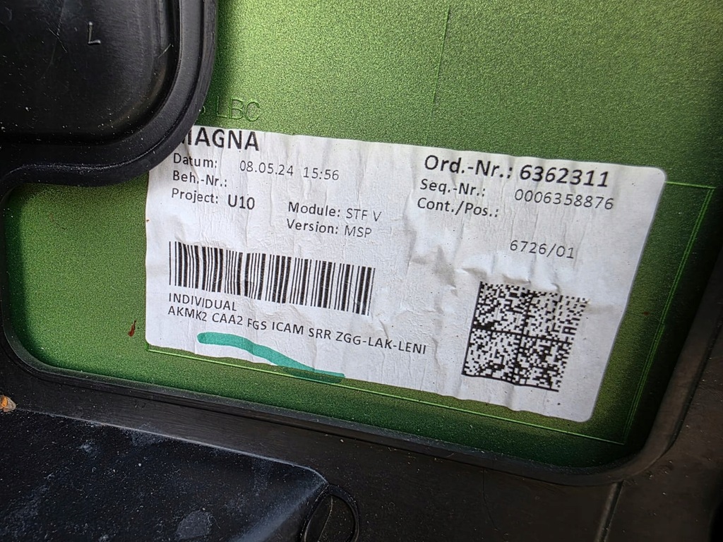 фото №14, Бампер передний bmw ix2 x2 u10 камера новый 6xpdc жгут kompletny модули