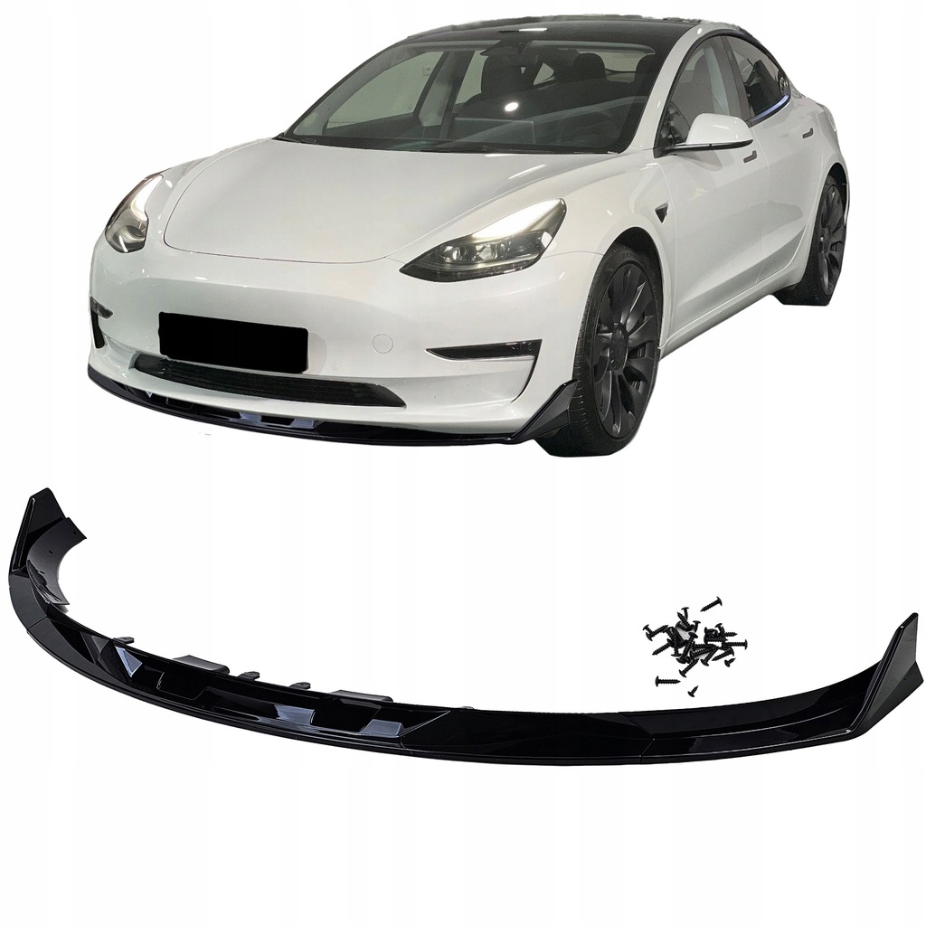 фото №1, Накладка спойлер спліттер tesla model 3 2018+