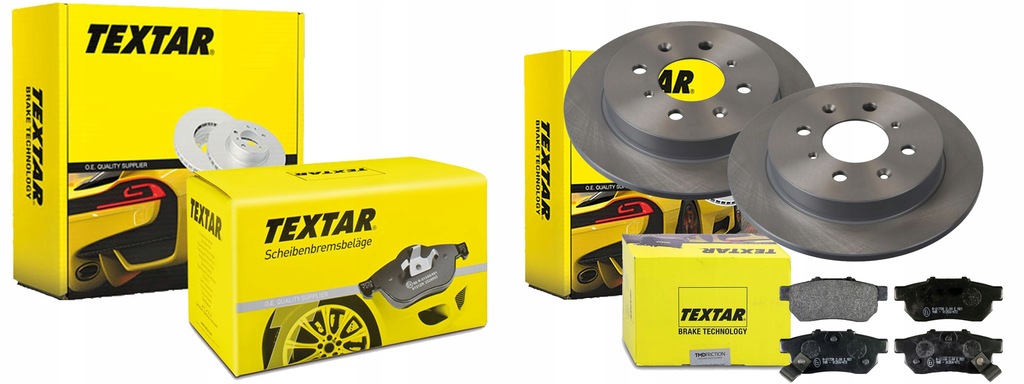 фото №1, Тормозные диски тормозные колодки p+t textar honda jazz iii iv 262mm