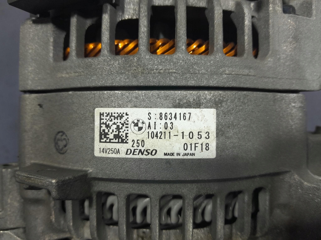 Bmw x3 g01 lci 2.0b 245 km b46b20b генератор 8634167 Оригінал