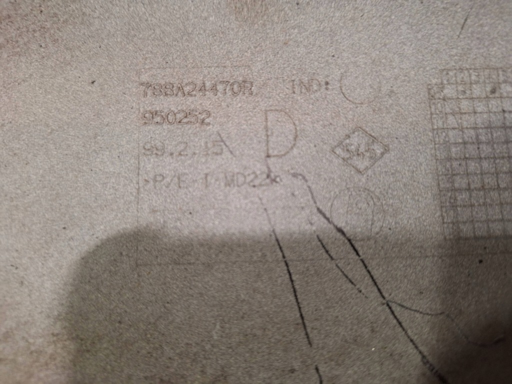 фото №5, Молдинг крыла правый задняя 788a24470r renault megane iii rs 09-