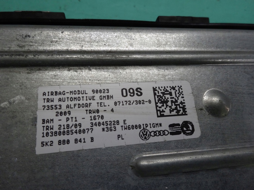 фото №5, Vw golf vi 09r подушка безпеки подушка колінна пасажира 5k2880841b