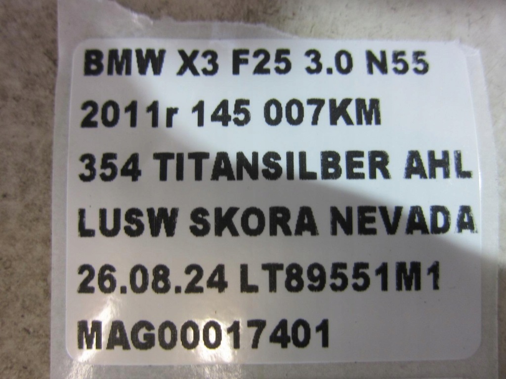 Bmw x3 f25 x4 f26 ремень передний перед левый  правый  7367250 7367249 72117367250 Цена
