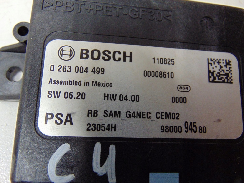 фото №5, Модуль блок управления pdc citroen c4 ii b7 9800094580