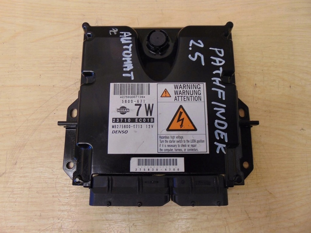 фото №1, Бортовий комп'ютер двигуна pathfinder r51 2.5 dci 23710ec01b
