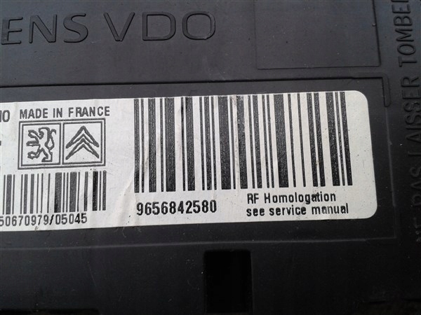 фото №5, Модуль ecu peugeot 607 2.2 hdi 9656842580