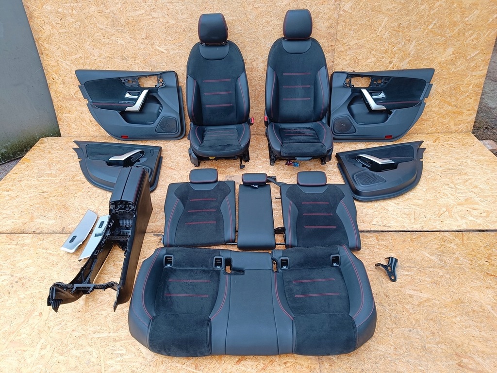 фото №6, Mercedes a-klasa w177 amg kpl. середина салон сиденья обивка idealna