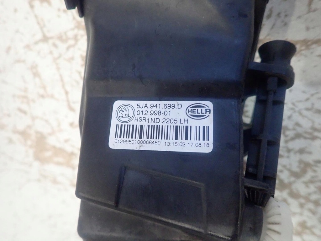 фото №4, Противотуманная фара левый skoda rapid lift 2017- 5ja941699d