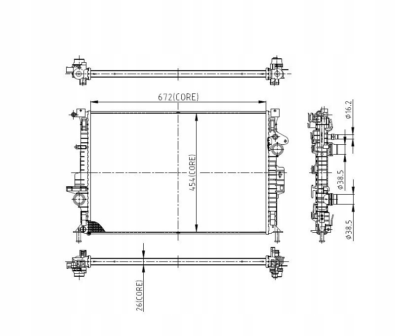 фото №1, Радиатор do ford escape 2013-2016 1786804
