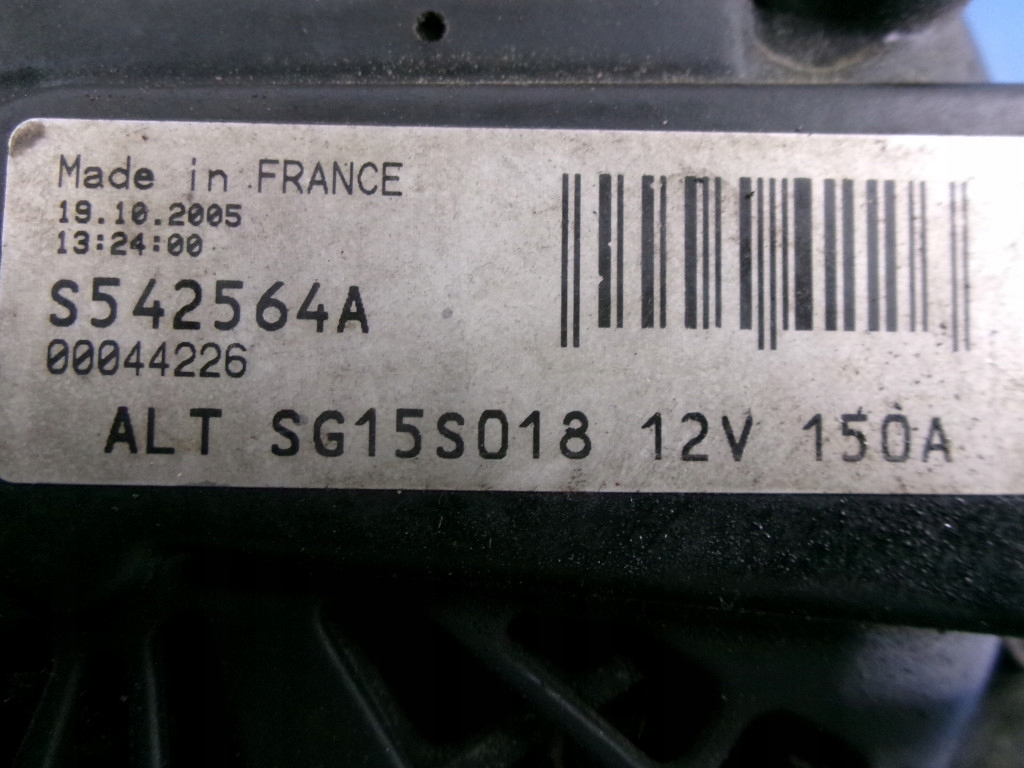 фото №6, Peugeot 406 lift 2.0hdi генератор valeo s542564a 150a проверенный