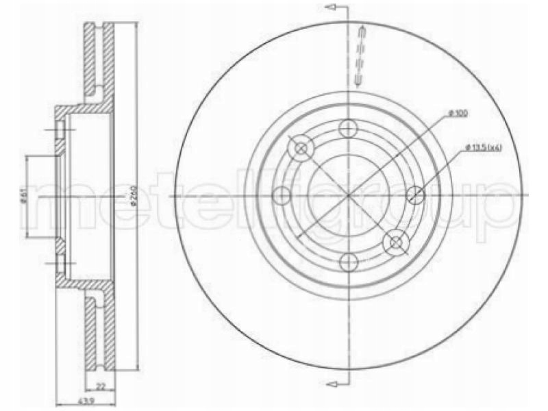 фото №2, Тормозные диски renault modus grand modus 1.1-1.6 04-