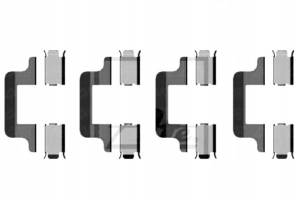 фото №2, Набор монтажный тормозных колодок audi a3 vw eos passat 1.4