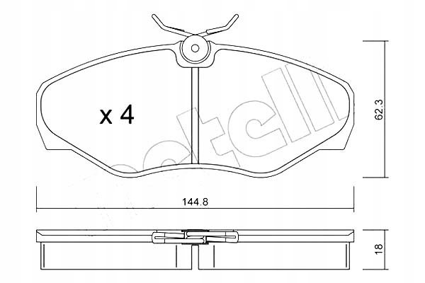 фото №1, Metelli тормозные колодки тормозные nissan primastar dci 115