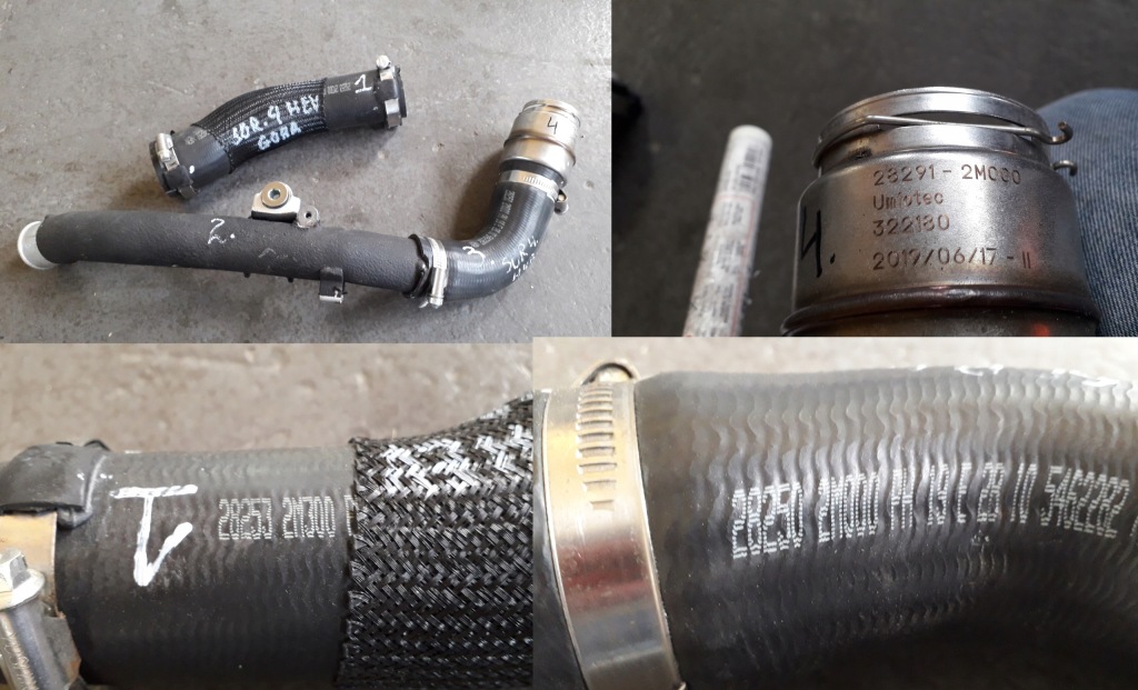 фото №1, Kia sorento iv 2020- шланг труба waz інтеркулер