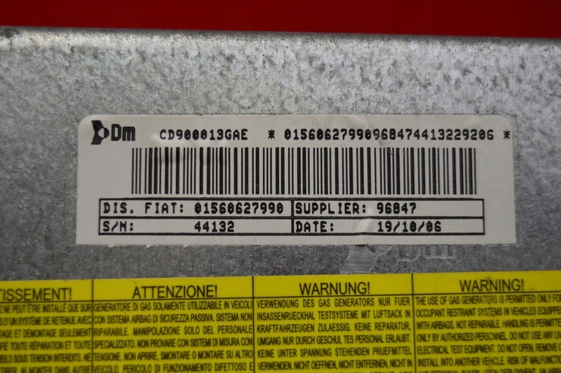 фото №8, Подушка безпеки подушка водія колінна 01560627990 alfa romeo 159 05-11