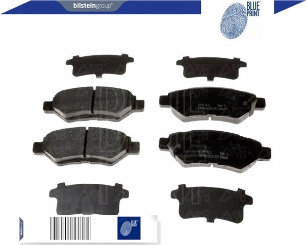 фото №2, Набір - комплект гальмівних колодок гальмівних [blue print]