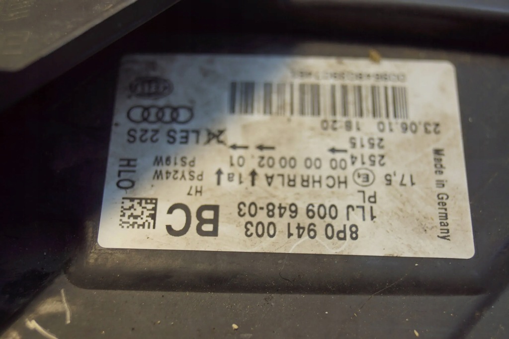 фото №10, Лампа лівий перед audi a3 8p lift 08- s1014