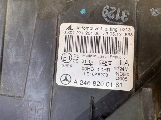 фото №10, Mercedes b-klasa w246 лампа ліва перед a2468200161 eu