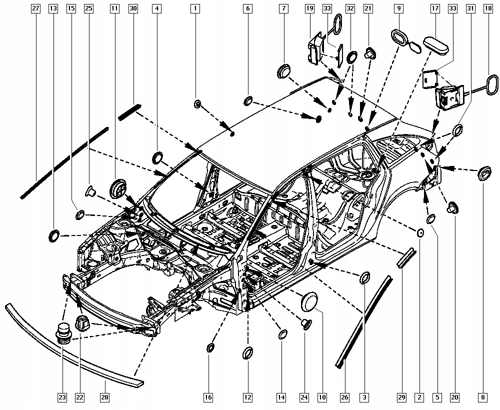 фото №3, Заглушка рамы дверь renault laguna ii 7703074451