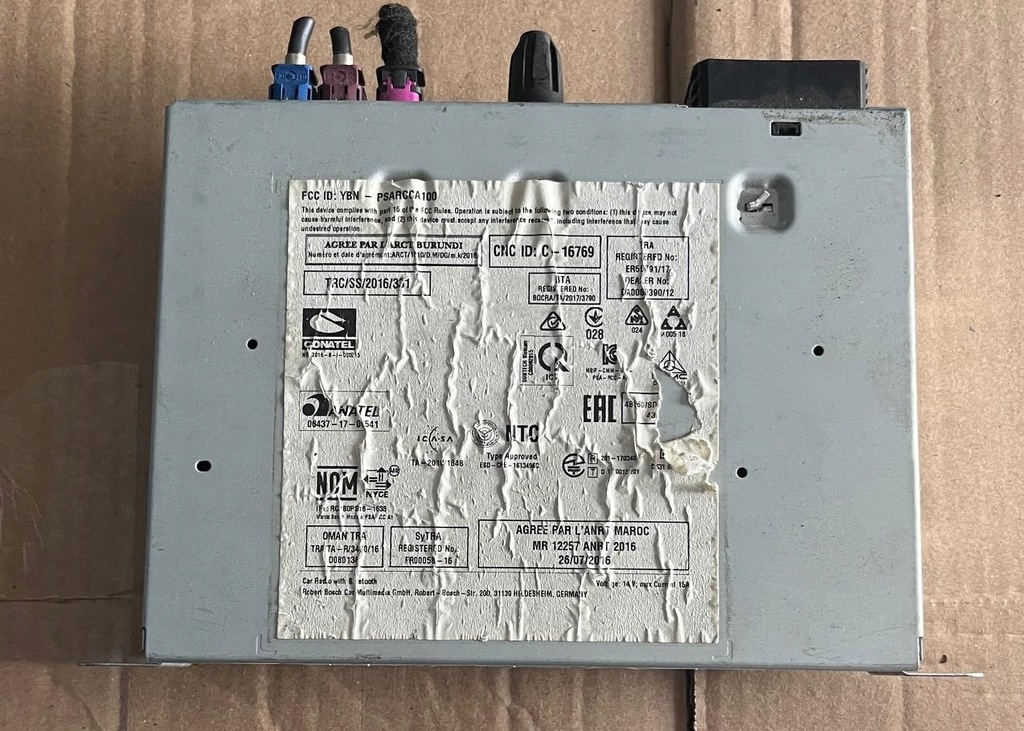 фото №3, Радио навигация peugeot citroen c3 iii rifter berlingo iv 9828709480 rcc a1