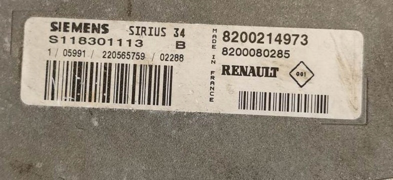 фото №2, Блок управления двигателя renault scenic 8200214973