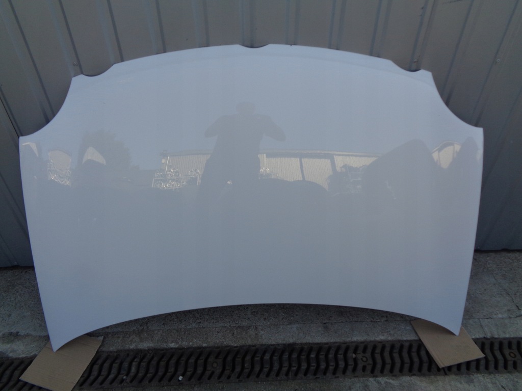 фото №1, Vw polo 9n панель фари капот передня білий