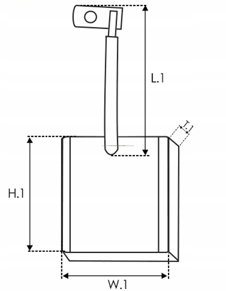 фото №11, Щітка вугільна, стартер as-pl jsx13