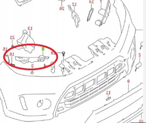 фото №13, Направляющая кронштейн бампера rh vitara iii 71733-54p00
