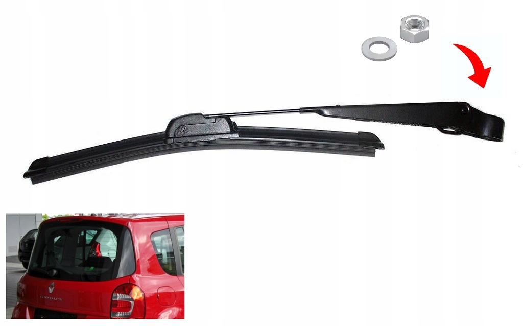 фото №1, Важіль na задня + двірник щітка renault modus