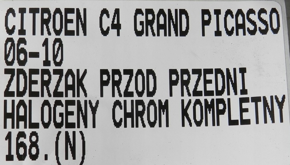 фото №16, 168.zderzak перед передній citroen c4 picasso 06-10