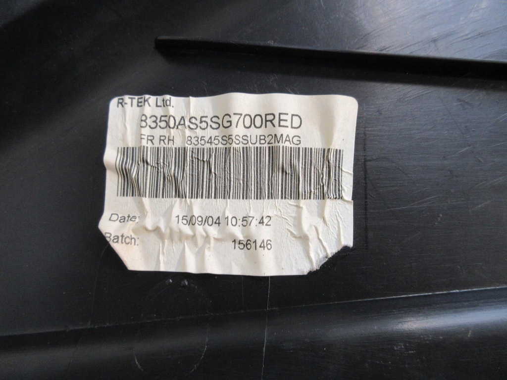 фото №11, Honda civic vii 3d hb обшивка двері правий перед передній