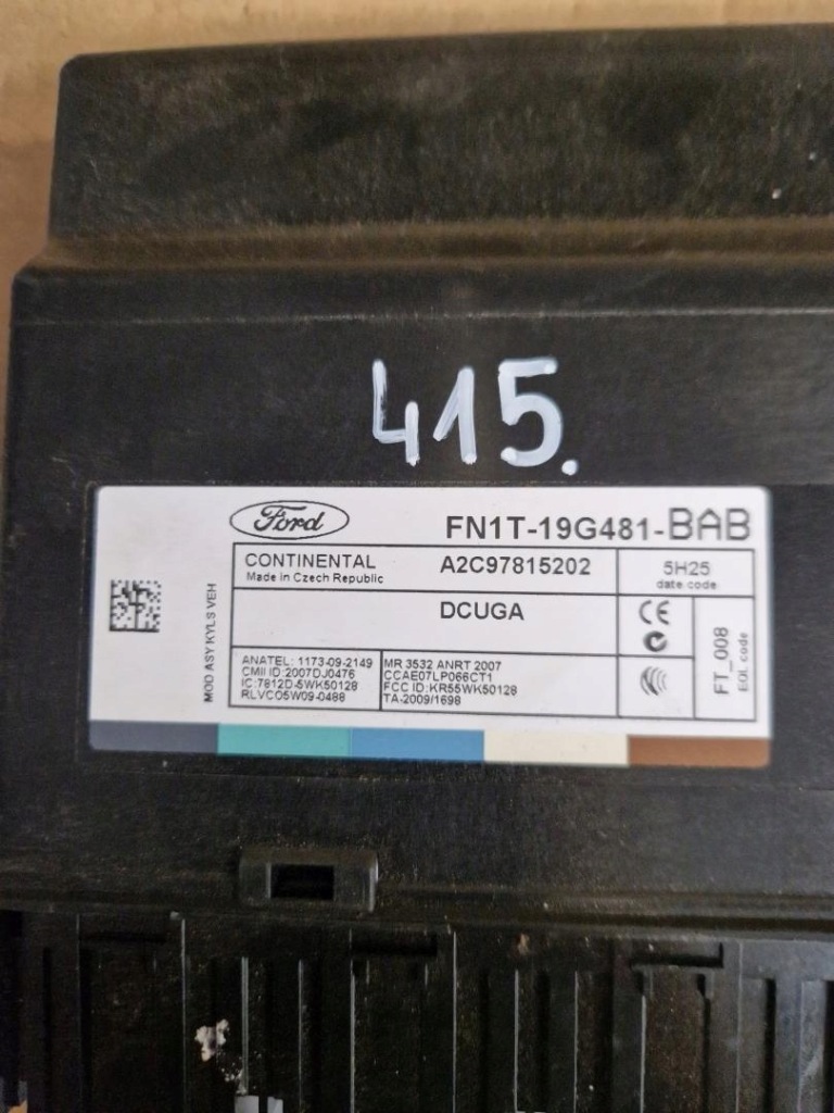 фото №2, Модуль комфорту ford ecosport fn1t-19g481-bab
