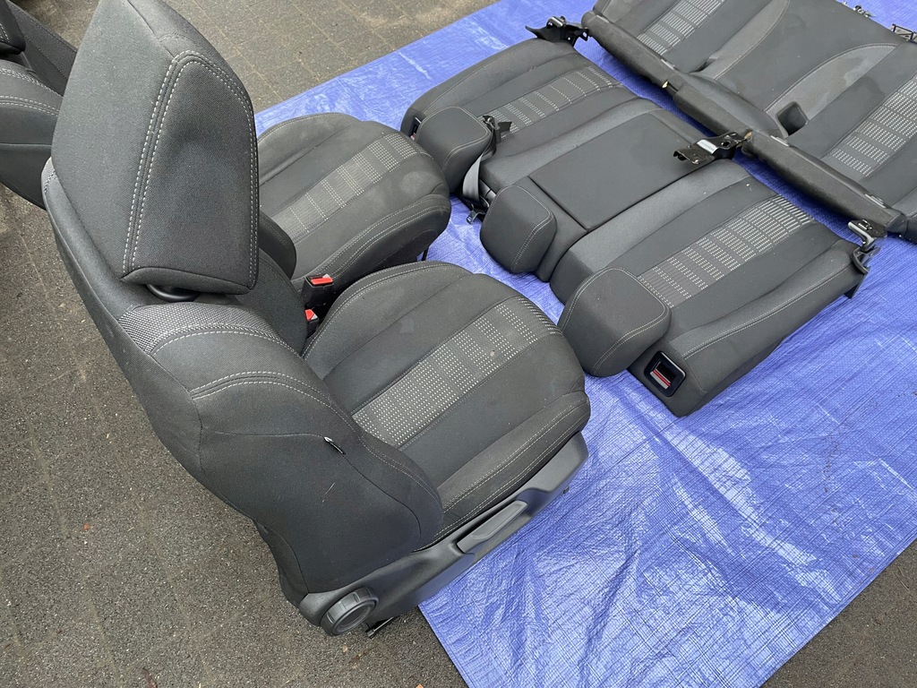 фото №5, Peugeot 308 t9 хетчбек сидіння задня заднє сидіння ремені заскочки