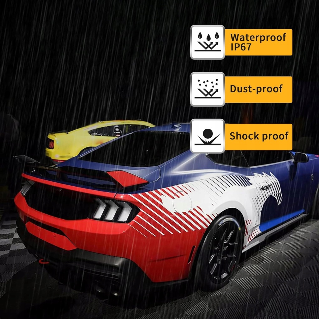 Ford mustang 2015-2023 фара фонари задние full led vland czyste поворотник жёлтый Доставка