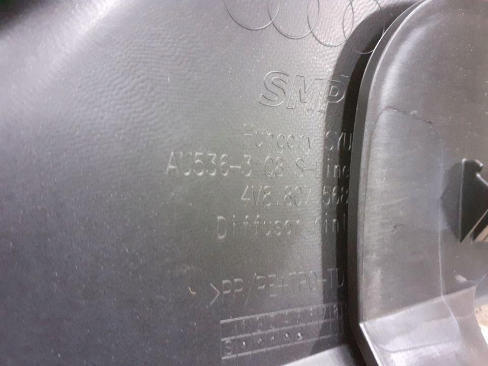 фото №9, Спойлер накладка бампера накладка-спойлер задняя audi q8 4m8 4m8807568 новый