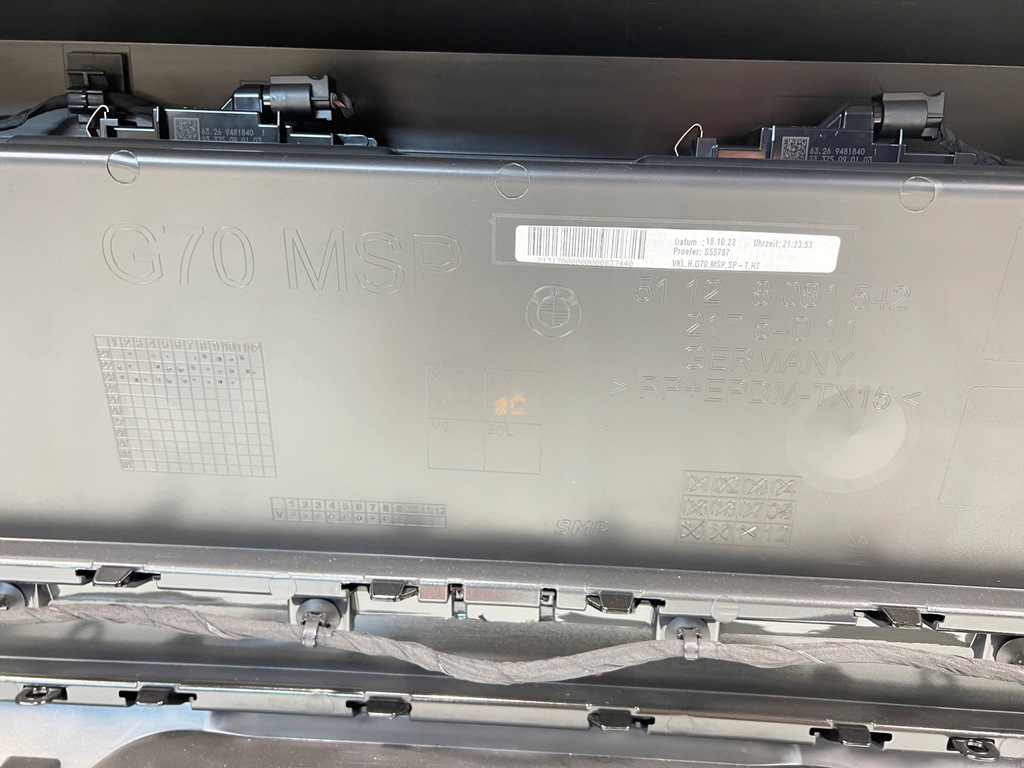 фото №13, Бампер задний bmw g70 m-pakiet usa 6x pdc dravit grey c36