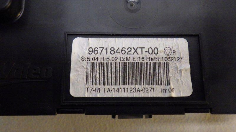 фото №7, Панель управление кондиционер peugeot rcz lift 96718462xt