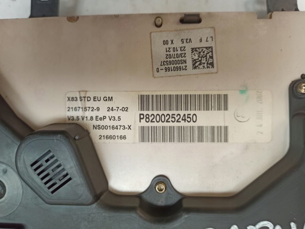 фото №8, Opel vivaro i 1.9 dci лічильник прилади p8200252450a 21671764-0 21671572-9