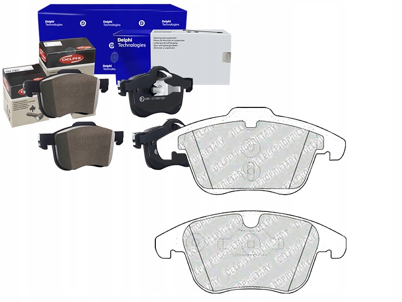 фото №1, Delphi тормозные колодки тормозные volvo s60 ii s80 ii v60 i