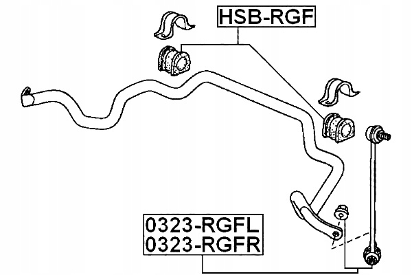 фото №3, Febest hsb-rgf подвеска, стабилизатор