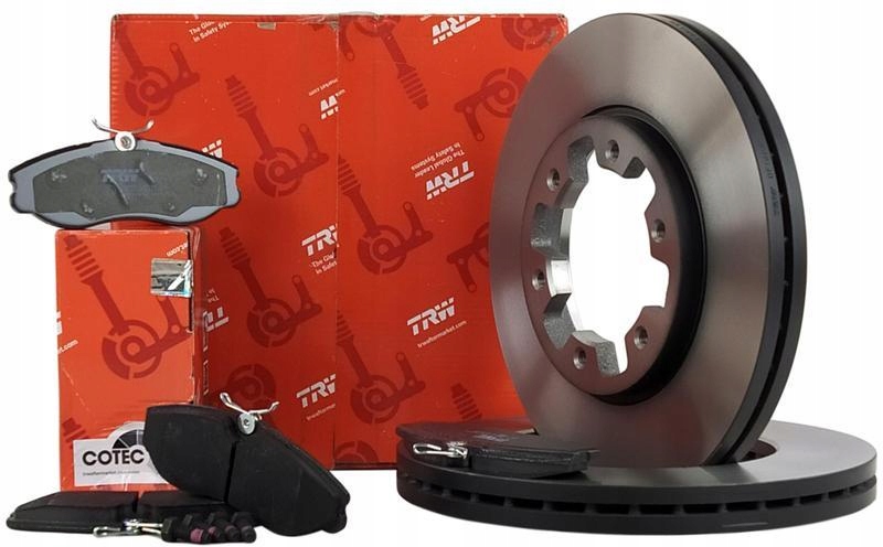 фото №1, Trw гальмівні диски + гальмівні колодки перед nissan terrano ii r20