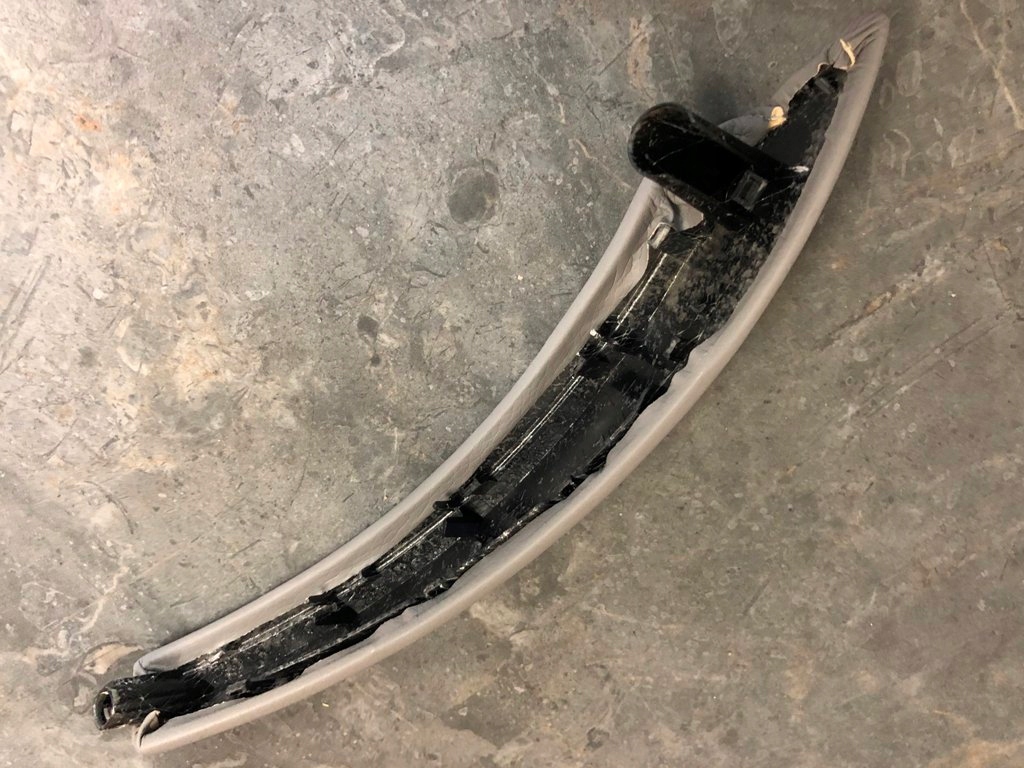 фото №7, Ручка кронштейн двері шкіра grey сіра 51416970169 do bmw x5 e70 x6 e71 e72