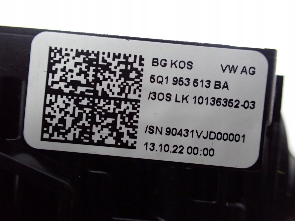 фото №9, Рычаг переключатель комбинированный лента 5q1953549f vw golf viii 8 5h 23r